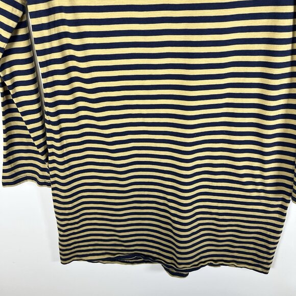 Toad&Co Windmere Sand Beach Stripe Organic Cotton Tencel Long Sleeve Dress Small - Picture 10 of 10